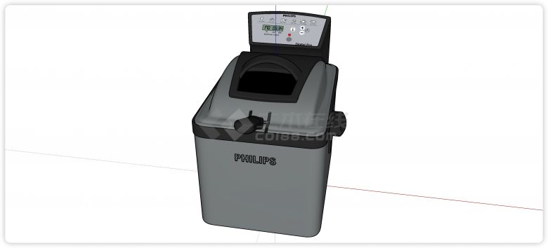 飞利浦多士机厨房电器su模型-图一