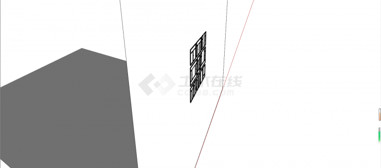 现代双开平开窗户组合su模型-图二