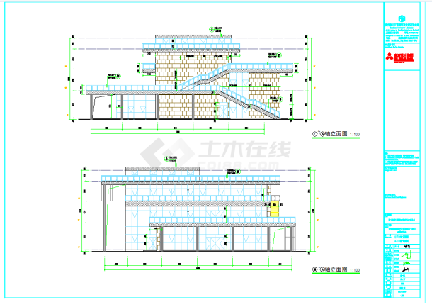 某地脱贫攻坚产业孵化园建筑CAD图纸-图二