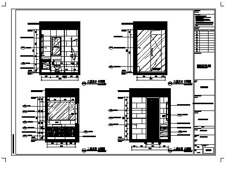 现代风160别墅住宅样板间装修施工CAD图_图1