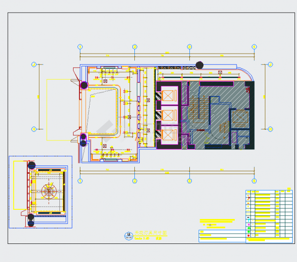 某地住宅样板房公寓公区装修施工图设计CAD图纸-图一