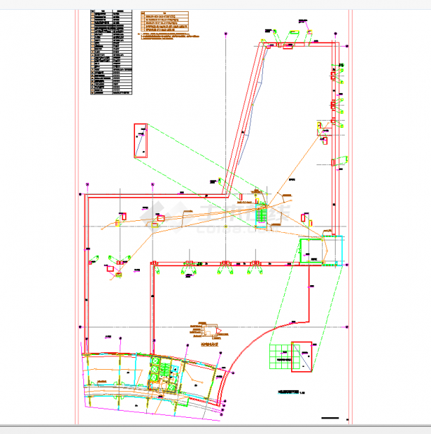 云南十五层框架结构酒店建筑工程项目施工图-弱电CAD图纸-图一