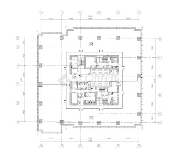 某某A10-228建筑结构平面图CAD图-图一