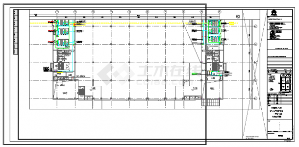 工业厂房-电气-生产用房(大)13一层夹层-电力配电平面图-图一