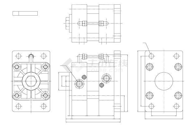 某某DC80-F钢结构平面图CAD图-图一