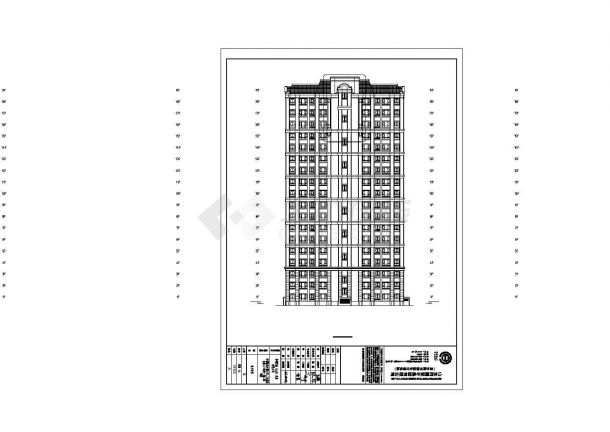 某地区小区住宅楼户型设计CAD图纸-图二