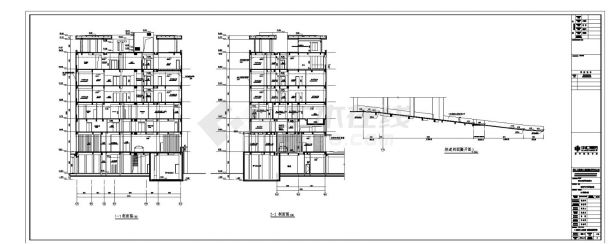 汽车试驾场6层框架结构俱乐部大楼建施工CAD图纸-图二