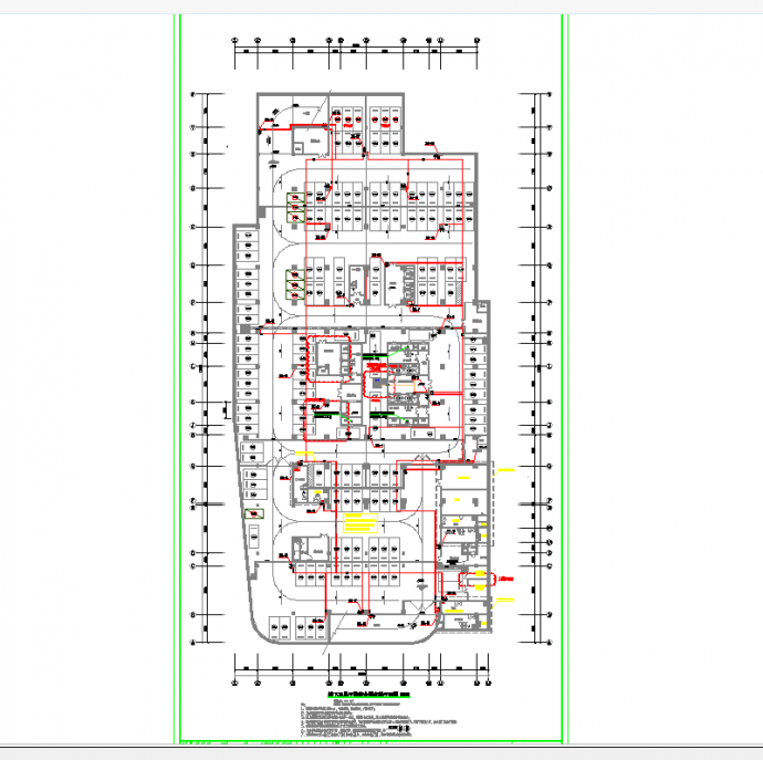 湖南某大学湘雅医院教学科研楼施工图-给排水CAD图纸_图1