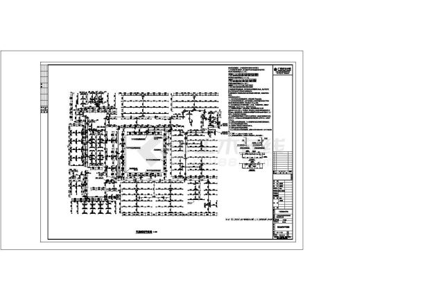 一类高层图书馆建筑消防施工图-图一