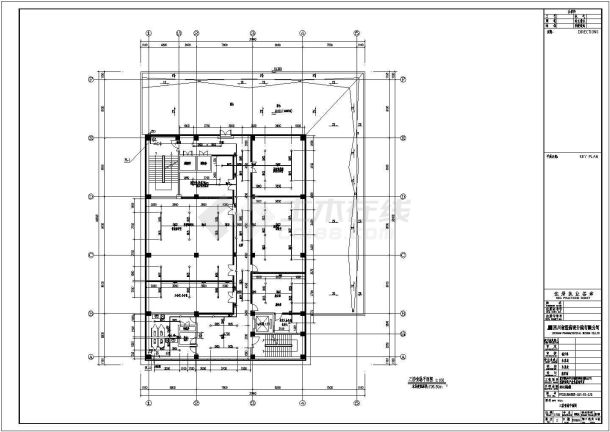 某公司综合质检楼水施设计CAD图-图二