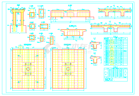 湖南水闸全套设计图纸（共7张）-图二