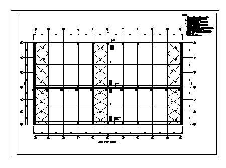 58.8x33m钢梁排架柱厂房CAD结施图-图二