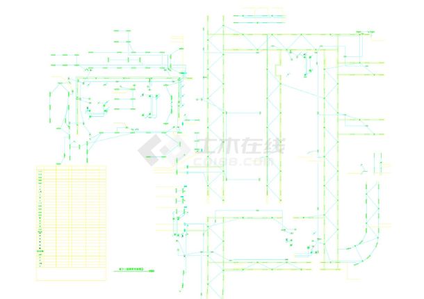 江苏某五星级酒店及办公楼电气图-(地下室照明平面图)CAD-图二