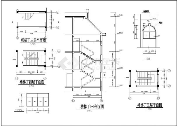 某地区多座商住楼建筑施工图-图一