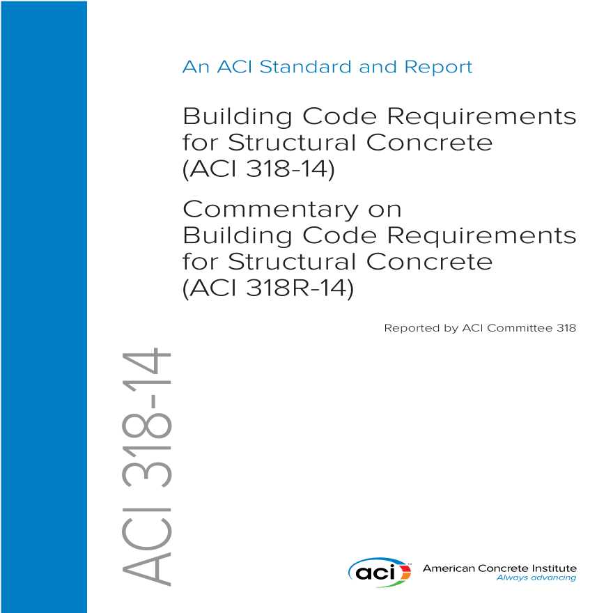 美国ACI 318-14 结构混凝土建筑规范（英文版）