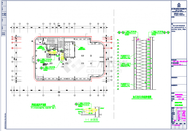 某地湖南高层住宅小区暖通施工图CAD图纸-图二