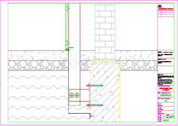 某地铝塑板幕墙节点图CAD图纸-图二