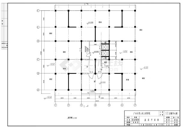 10层框架剪力墙公寓毕业设计建筑施工CAD图.dwg-图一