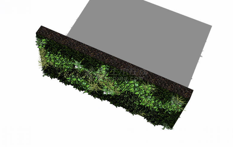 植物墙垂直绿化su模型-图一