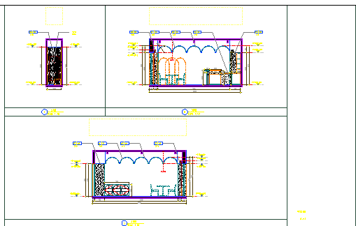 浙江现代主题花园餐厅内装CAD施工图