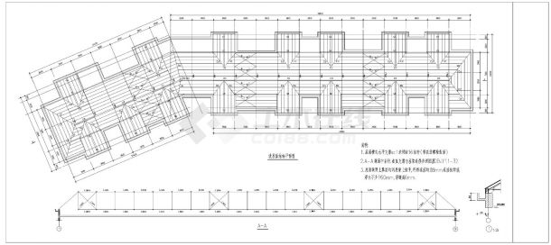 钢结构屋面平面设计节点图-图二