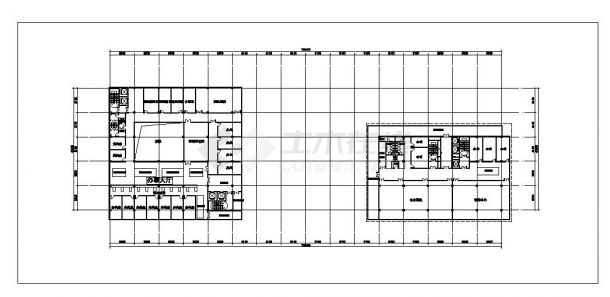 瑶海区就业创业服务中心平面建筑图-图二