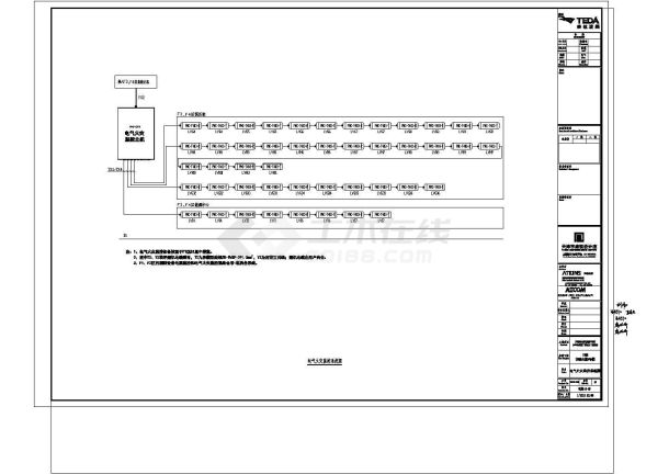 天津某综合商业广场电气弱电系统图.-图二