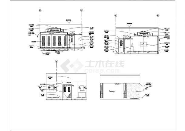 某酒店餐厅整套施工CAD完整详细图纸-图一