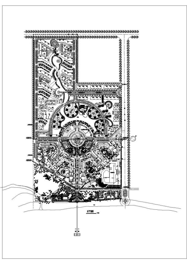 某豪华小区规划设计cad总平面布置图（甲级院设计）-图一