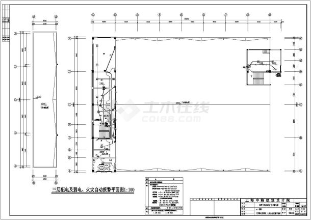 某经济开发区标准厂房配电设计cad全套电气施工图纸（含设计说明，含弱电设计）-图一