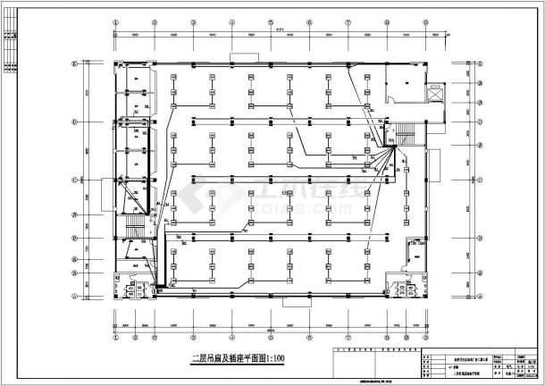 某经济开发区标准厂房配电设计cad全套电气施工图纸（含设计说明，含弱电设计）-图二