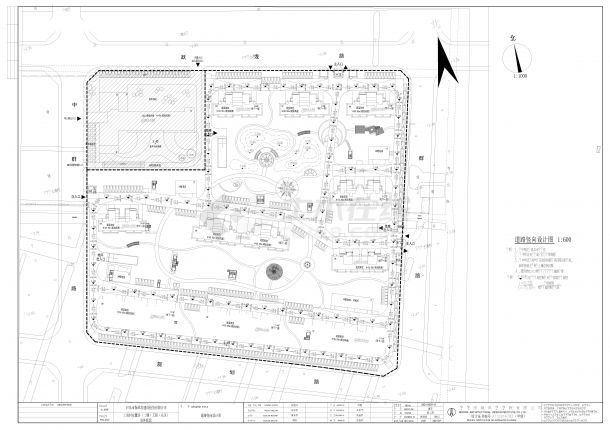 士清村室外配套-建筑施工图CAD-图一
