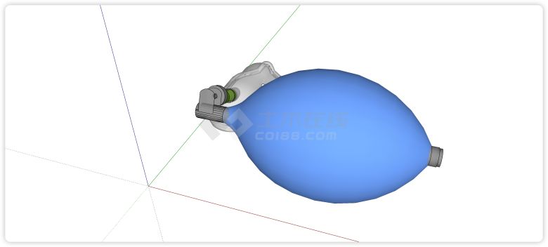 呼吸加压器医疗器械su模型-图二