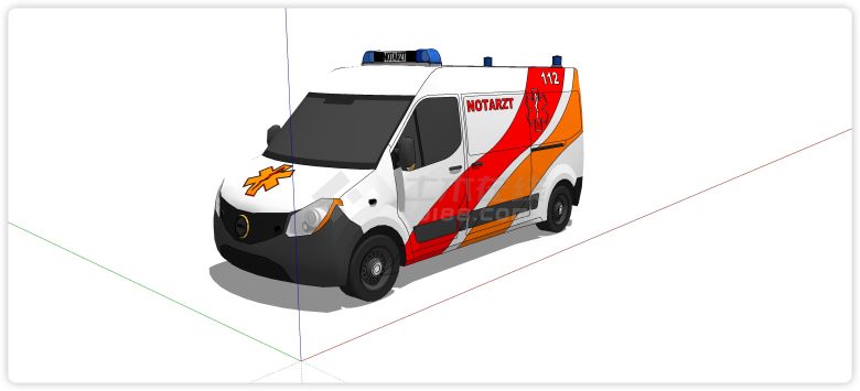 112救护车医疗器械su模型-图二