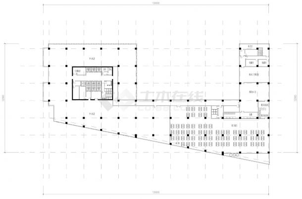  Plan, elevation and section drawing of a union office building - Figure 2