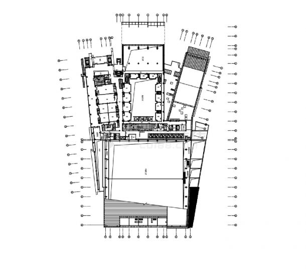 南京某会展中心机房吊顶结构设计图-图一