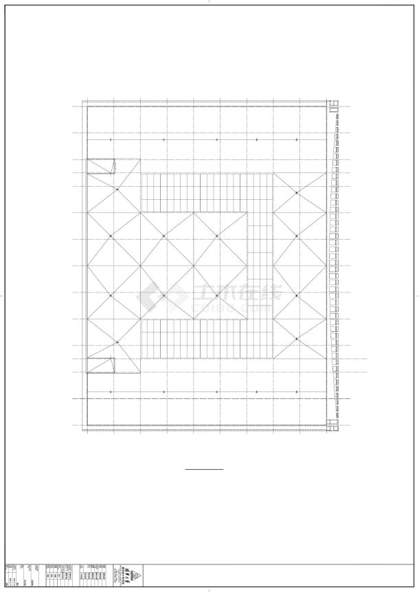 某市区知名博物馆建筑平面图-图一