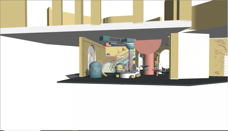 现代室内儿童乐园游乐园su模型-图二