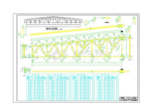 钢结构屋架图（平面布置图和详图）-图二