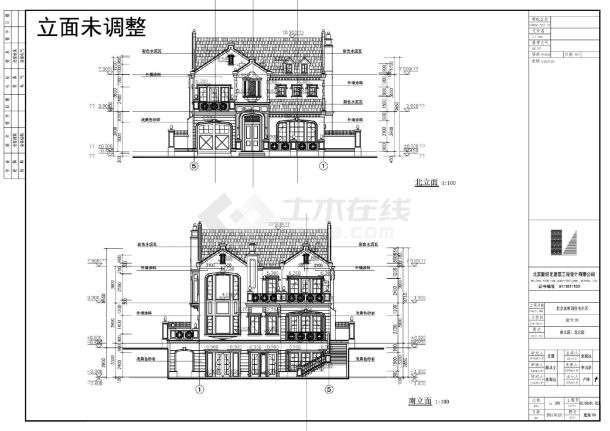 北京延秋园住宅小区(B2-N)建筑墙身施工CAD图-图一