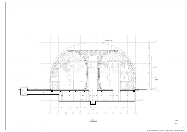 生物科技园总部园区展示中心项目==建筑 半球形罩子建筑-图一