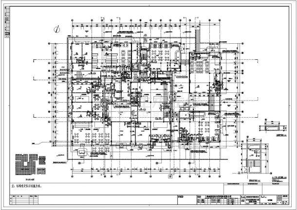 二层古建商业混凝土结构施工图CAD含建筑图-图一