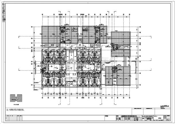 二层古建商业混凝土结构施工图CAD含建筑图-图二