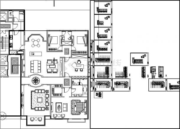 北京某利石佛营住宅区地形总图-图二