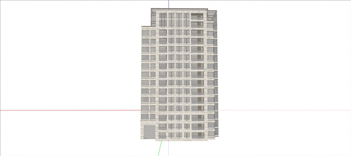 上海项目住宅区建筑su模型_图1