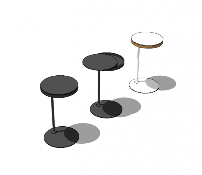 小型茶几咖啡桌su模型_图1