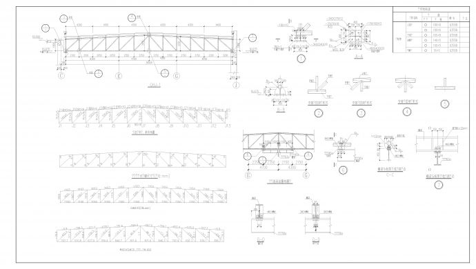 钢结构圆形管桁架屋架结构图_图1
