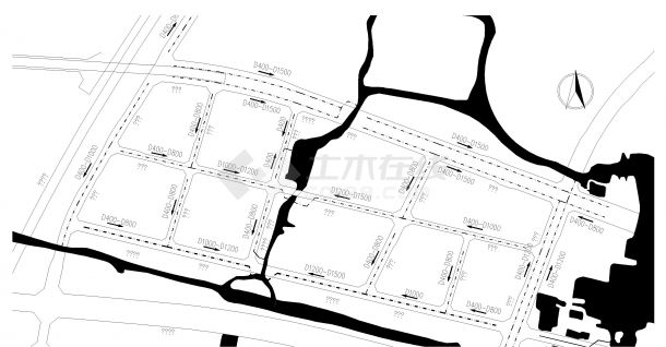 宿牵余街排水施工图（市政）-图一