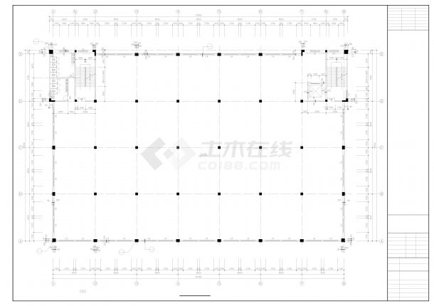 丙类5层多层厂房车间建筑结构设计施工图-图一
