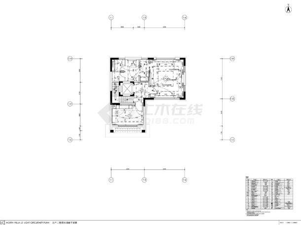 某地简约风合院室内装饰施工图-图一